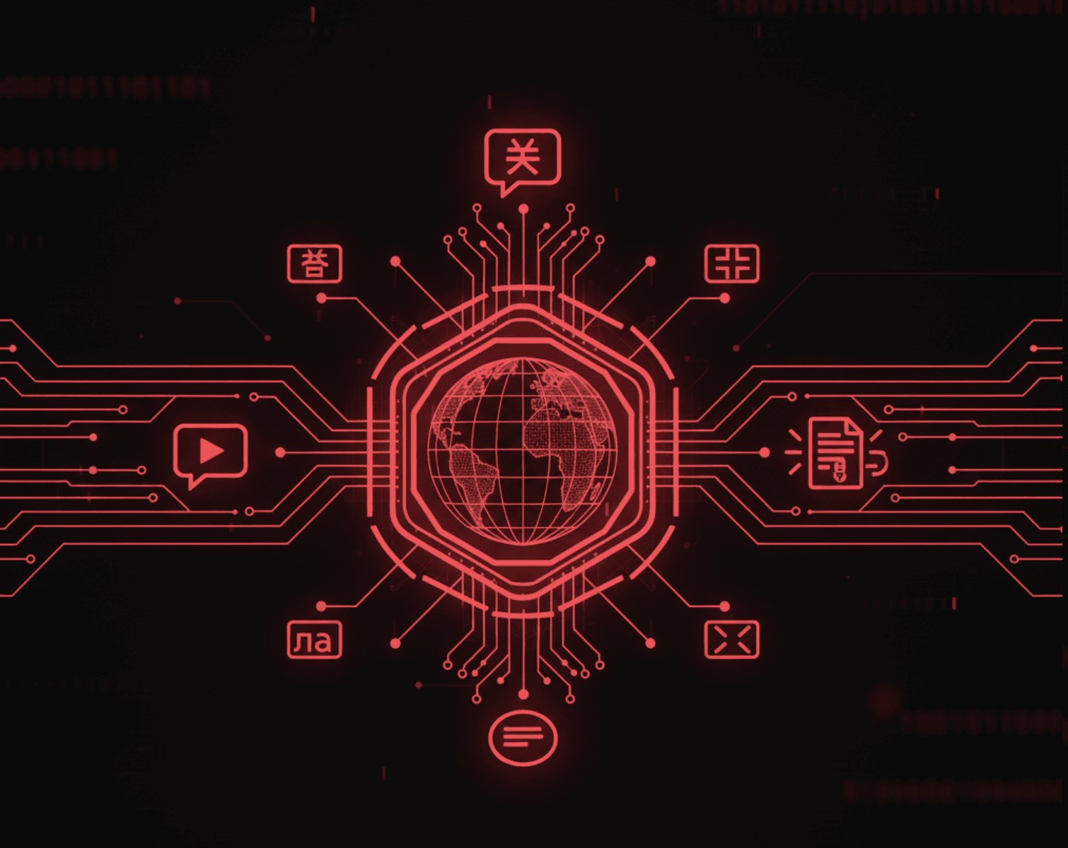 Multilingual support interface showing transcription in 99+ languages